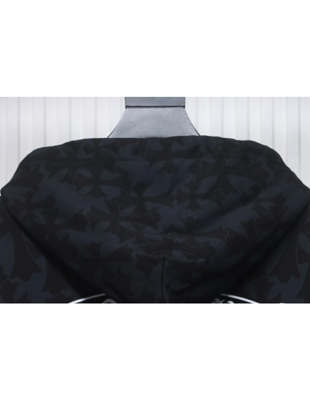 Chrome Hearts Cross Flower Arm Zip Hoodie,Chrome Hearts Hoodie,Hoodie,APPAREL