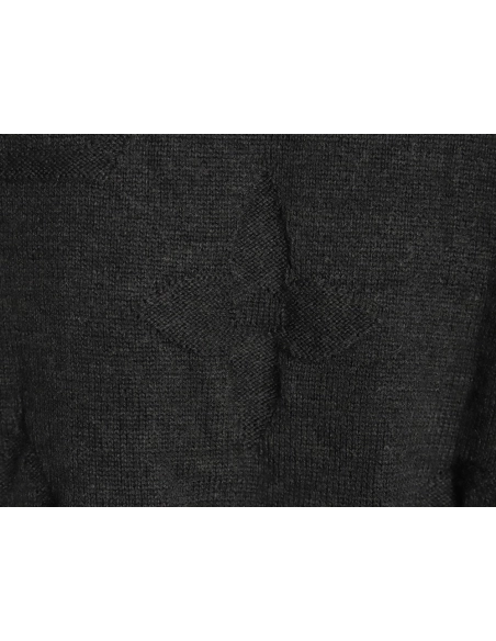 Louis Vuitton dark pattern jacquard halfzip sweater,Louis Vuitton Sweatshirt,Sweatshirt,APPAREL