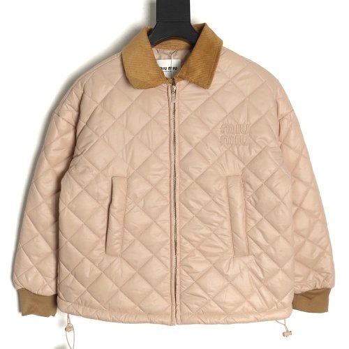 Miu Miu rhombus quilted cotton patchwork jacket,Miu Miu Jacket,Jacket,APPAREL