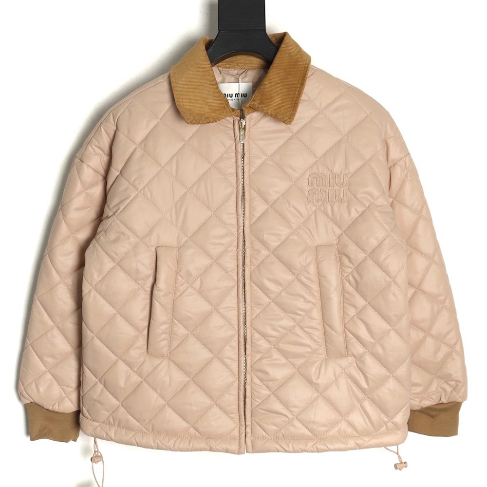 Miu Miu rhombus quilted cotton patchwork jacket,Miu Miu Jacket,Jacket,APPAREL