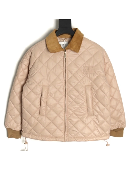Miu Miu rhombus quilted cotton patchwork jacket,Miu Miu Jacket,Jacket,APPAREL