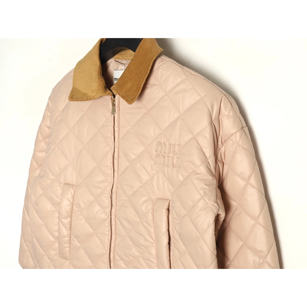 Miu Miu rhombus quilted cotton patchwork jacket,Miu Miu Jacket,Jacket,APPAREL