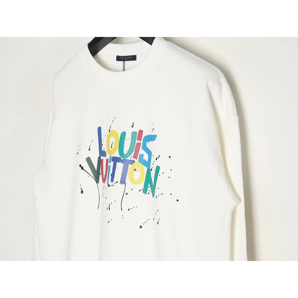 Louis Vuitton colorful presbyopic letter graffiti print crew neck sweatshirt,Louis Vuitton Sweatshirt,Sweatshirt,APPAREL