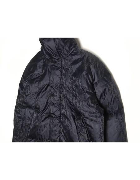Dior all over printed obscure pattern jacquard lapel down jacket,Dior Jacket,Jacket,APPAREL