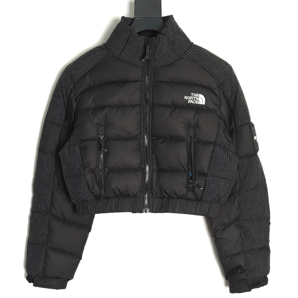 The North Face Jacket,Jacket,Clothing,Buy Cheap Discount The North Face highwaisted plaid short patchwork down jacket