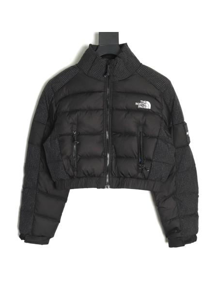 The North Face Jacket,Jacket,Clothing,Buy Cheap Discount The North Face highwaisted plaid short patchwork down jacket