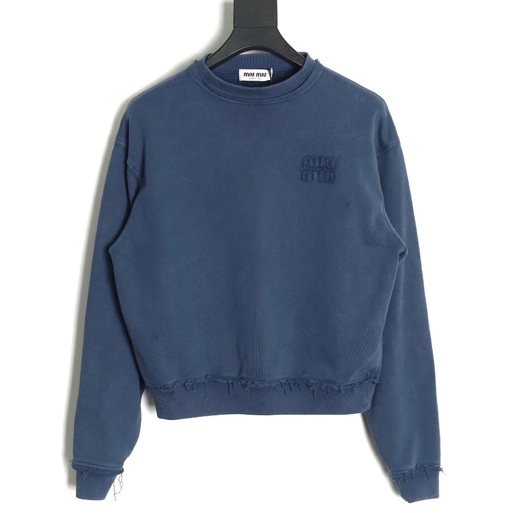 Miu Miu in low price trust seller,in low price trust seller,Clothing,Buy Cheap Discount Miu Miu Lettering Crewneck in low price 