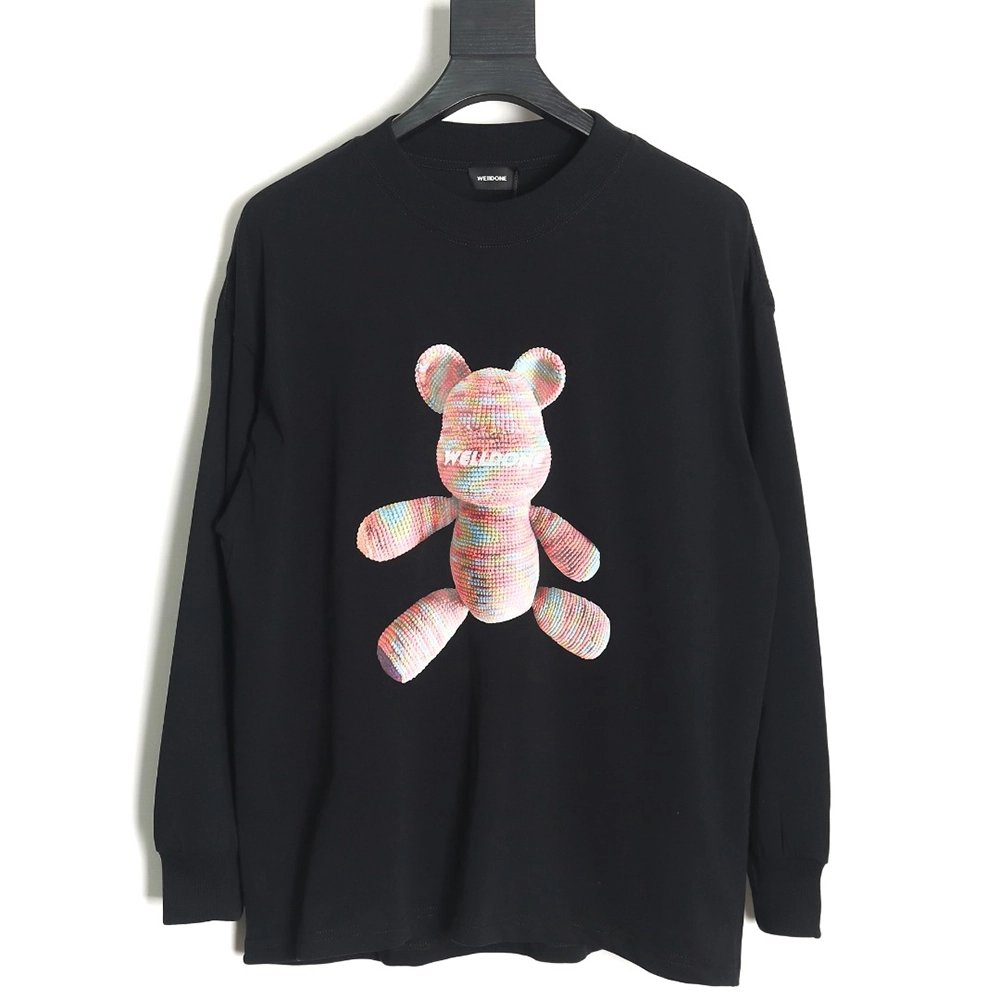 We11done in low price trust seller,in low price trust seller,Clothing,Buy Cheap Discount We11 Done woolen bear print long sleeve