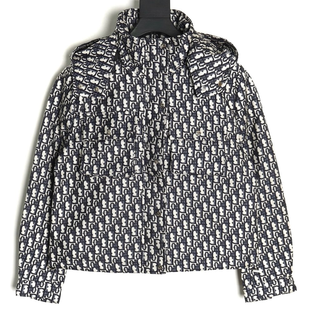 Dior Jacket,Jacket,Clothing,Buy Cheap Discount Dior allover printed jacquard hooded work jacket