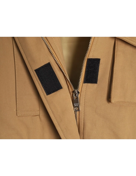 Prada Jacket,Jacket,Clothing,Buy Cheap Discount Prada logo elastic waist trench coat