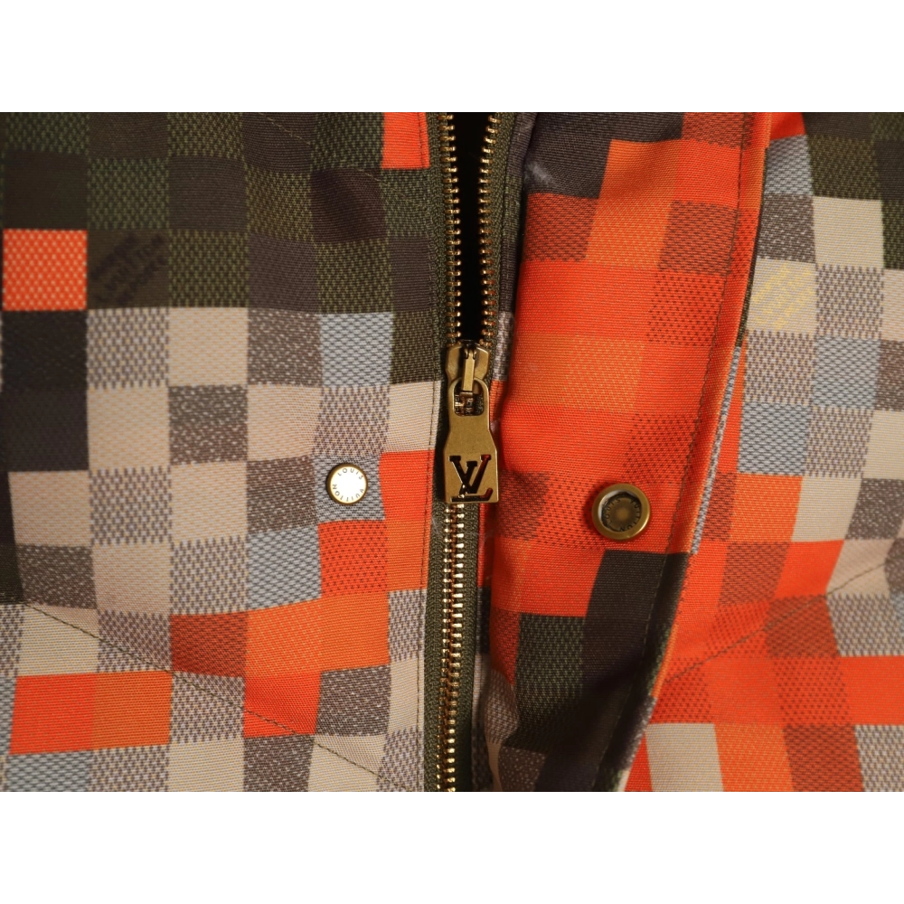 Louis Vuitton Jacket,Jacket,Clothing,Buy Cheap Discount Louis Vuitton Camouflage Checkerboard Down Jacket