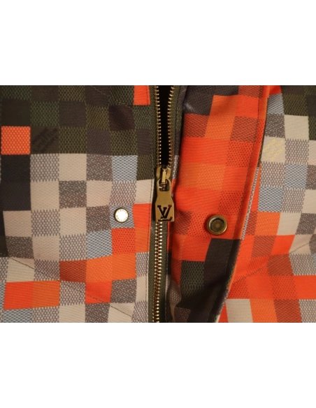 Louis Vuitton Jacket,Jacket,Clothing,Buy Cheap Discount Louis Vuitton Camouflage Checkerboard Down Jacket