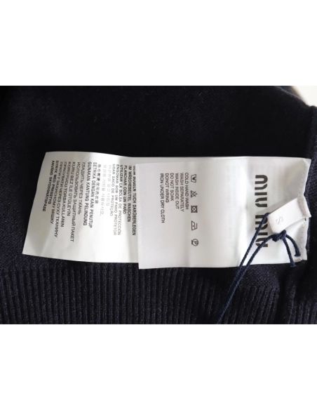 Miu Miu Jacket,Jacket,Clothing,Buy Cheap Discount Miu Miu Stand Collar Zipper Lettering Knit Cardigan