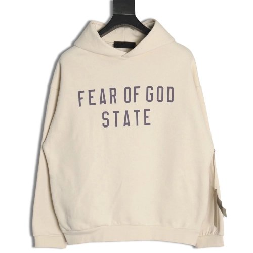 Fear of God Hoodie,Hoodie,Clothing,Buy Cheap Discount Fear of God Lettering Print Long Sleeve Hoodie