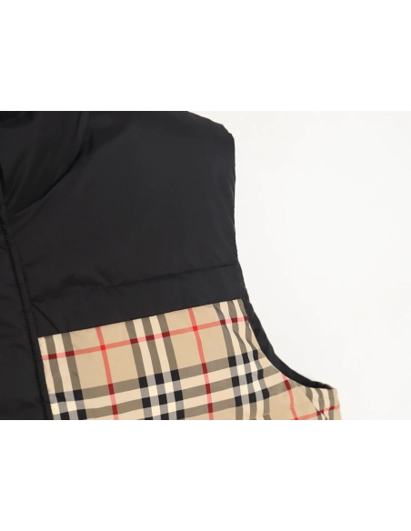 Burberry Jacket,Jacket,Clothing,Buy Cheap Discount Burberry Check Reversible Down Vest