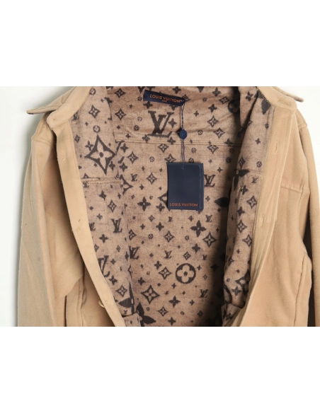 Louis Vuitton Jacket,Jacket,Clothing,Buy Cheap Discount Louis Vuitton reversible cashmere khaki jacket