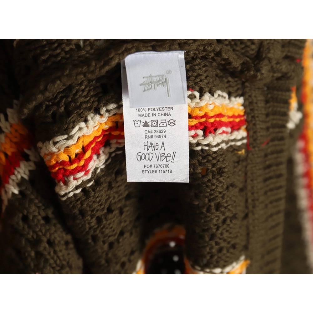Stussy in low price trust seller,in low price trust seller,Clothing,Buy Cheap Discount Stussy Patta Logo Stripe Loose Crewneck S