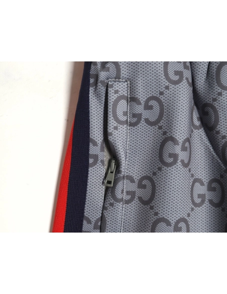 Gucci Trousers,CASUAL PANTS,Clothing,Buy Cheap Discount Gucci all over print double G jacquard ribbon trousers