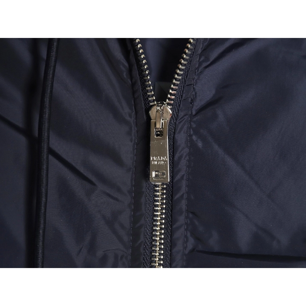 Fendi Jacket,Jacket,Clothing,Buy Cheap Discount Prada Triangle Solid Color Hooded Down Jacket