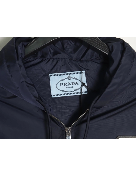 Fendi Jacket,Jacket,Clothing,Buy Cheap Discount Prada Triangle Solid Color Hooded Down Jacket