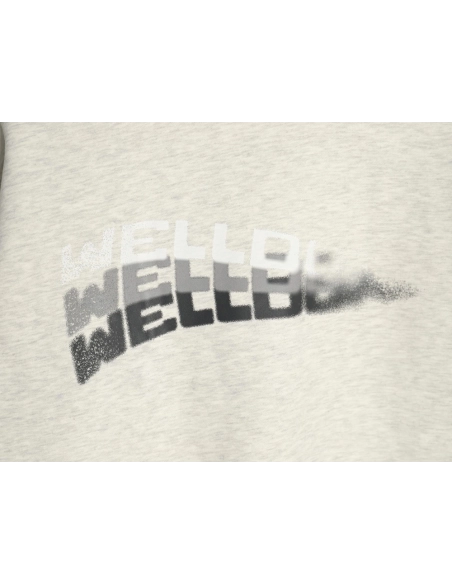 We11done in low price trust seller,in low price trust seller,Clothing,Buy Cheap Discount We11 Done diffused lettering crew neck 
