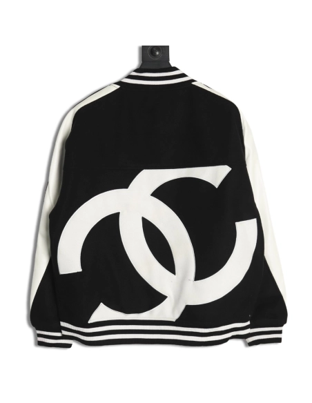 Chanel Jacket,Jacket,Clothing,Buy Cheap Discount Chanel splicing embroidery baseball jacket