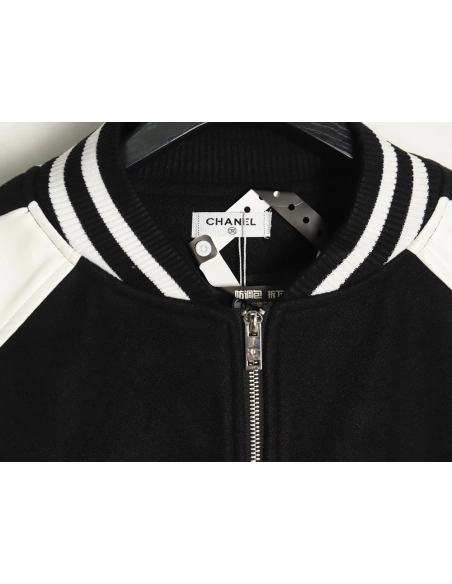 Chanel Jacket,Jacket,Clothing,Buy Cheap Discount Chanel splicing embroidery baseball jacket