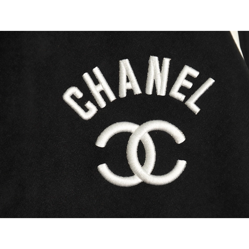 Chanel Jacket,Jacket,Clothing,Buy Cheap Discount Chanel splicing embroidery baseball jacket