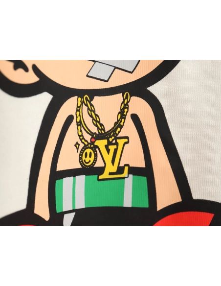 Louis Vuitton T Shirt,Tshirt,Clothing,Buy Cheap Discount Louis Vuitton cartoon character printed pattern long sleeves