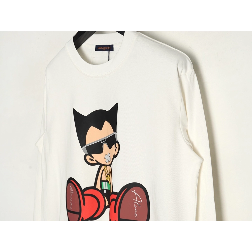 Louis Vuitton T Shirt,Tshirt,Clothing,Buy Cheap Discount Louis Vuitton cartoon character printed pattern long sleeves