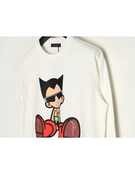 Louis Vuitton T Shirt,Tshirt,Clothing,Buy Cheap Discount Louis Vuitton cartoon character printed pattern long sleeves