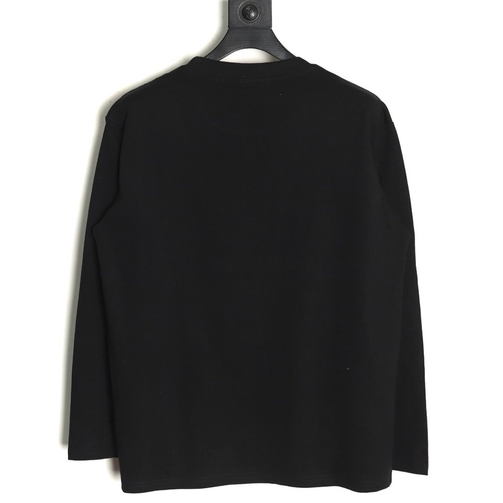 Burberry T Shirt,Tshirt,Clothing,Buy Cheap Discount Burberry Warhorse 3D Logo Long Sleeve TShirt
