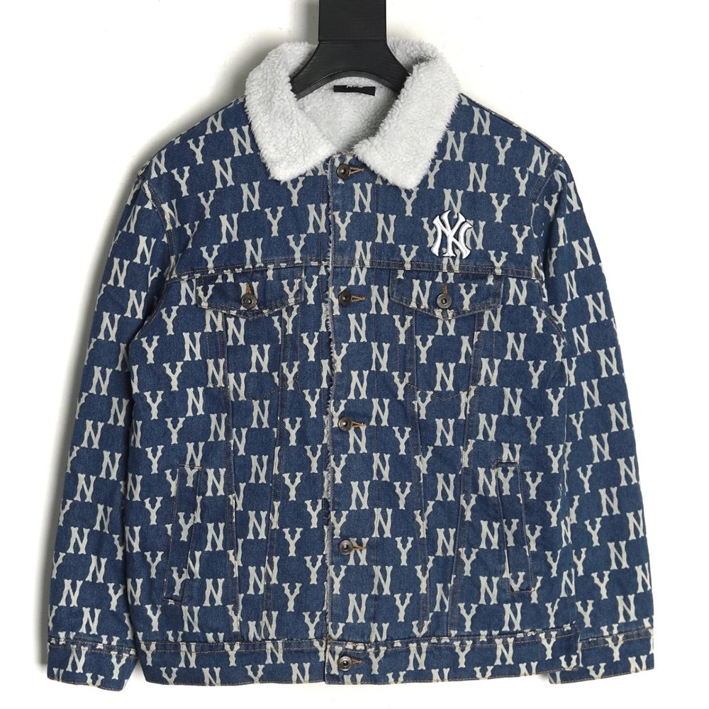 MLB Jacket,Jacket,Clothing,Buy Cheap Discount MLB New York Yankees Denim Sherpa Jacket