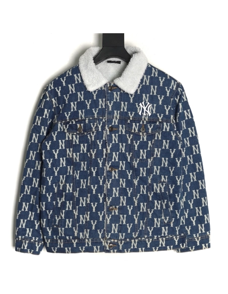 MLB Jacket,Jacket,Clothing,Buy Cheap Discount MLB New York Yankees Denim Sherpa Jacket