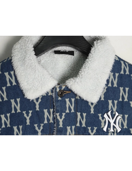 MLB Jacket,Jacket,Clothing,Buy Cheap Discount MLB New York Yankees Denim Sherpa Jacket