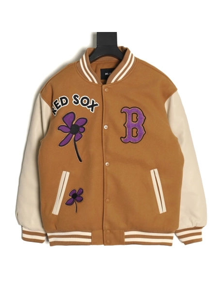 MLB Jacket,Jacket,Clothing,Buy Cheap Discount MLB Logo Embroidered Vintage Baseball Jacket