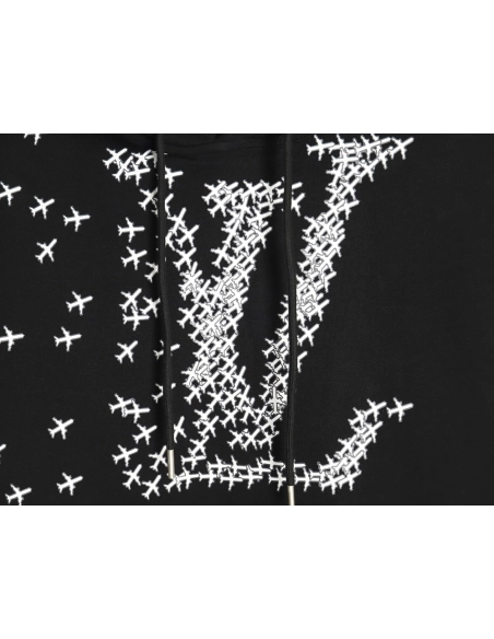 Louis Vuitton Hoodie,Hoodie,Clothing,Buy Cheap Discount Louis Vuitton airplane logo print hoodie
