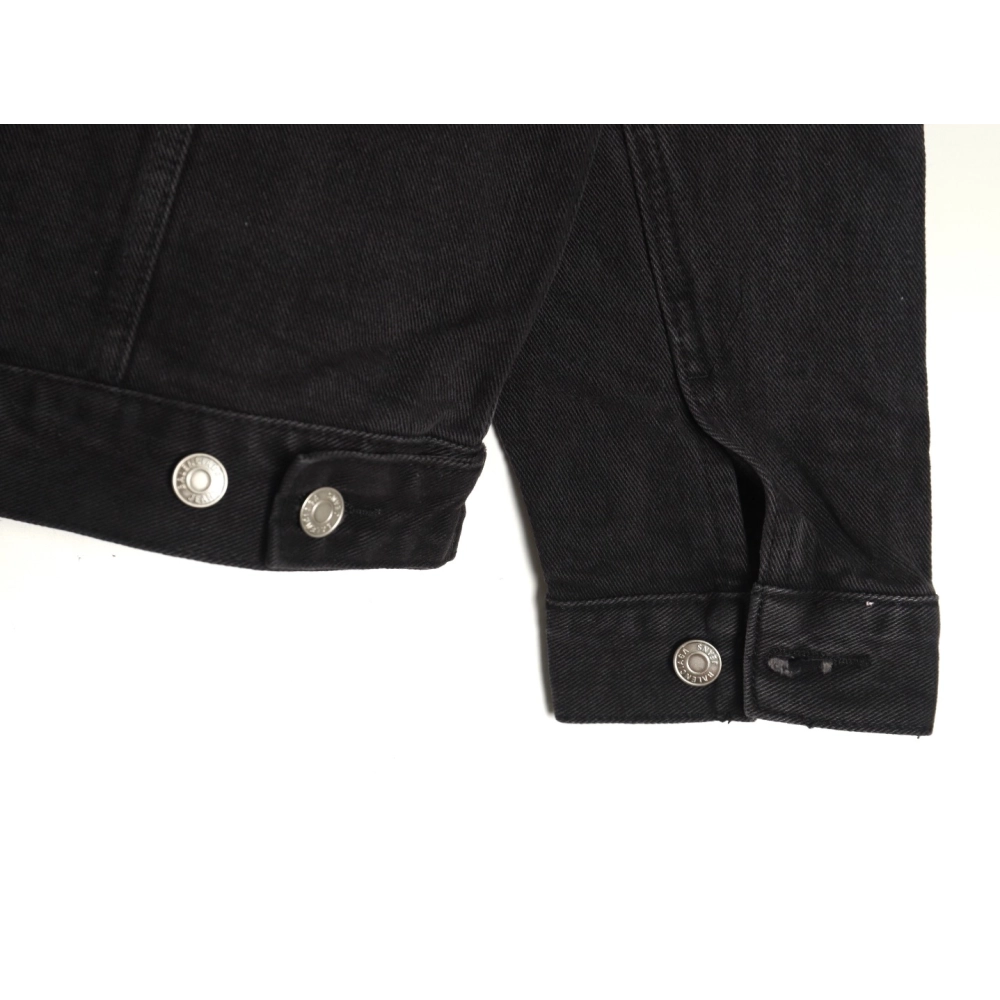 Balenciaga Jacket,Jacket,Clothing,Buy Cheap Discount Balenciaga Crown rhinestone denim jacket