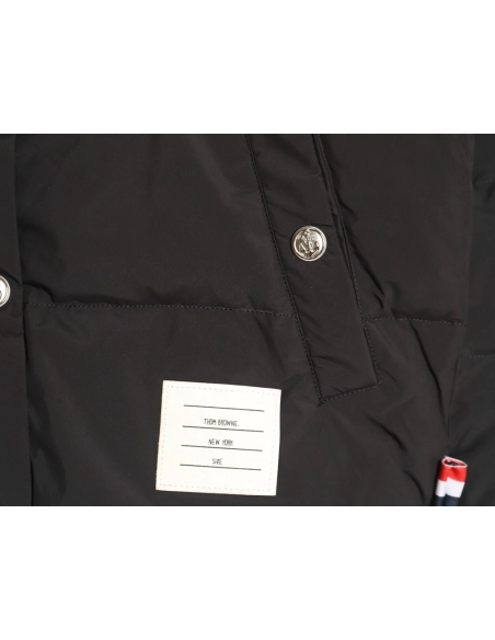 Thom Browne Jacket,Jacket,Clothing,Buy Cheap Discount Thom Browne classic 4bar webbing down jacket