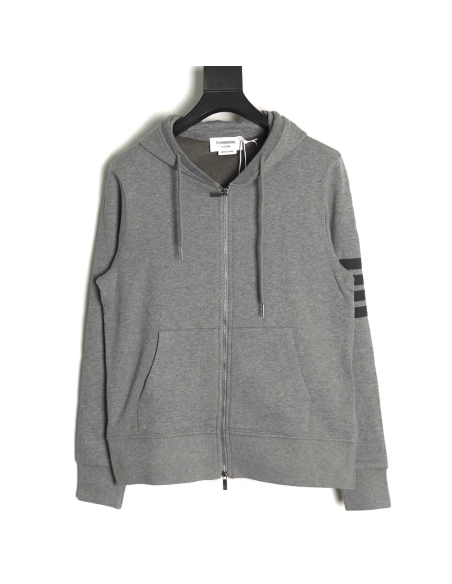 Thom Browne Jacket,Jacket,Clothing,Buy Cheap Discount Thom Browne fourbar yarndyed zipup jacket