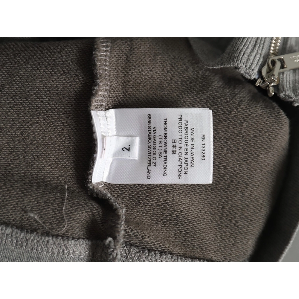 Thom Browne Jacket,Jacket,Clothing,Buy Cheap Discount Thom Browne fourbar yarndyed zipup jacket