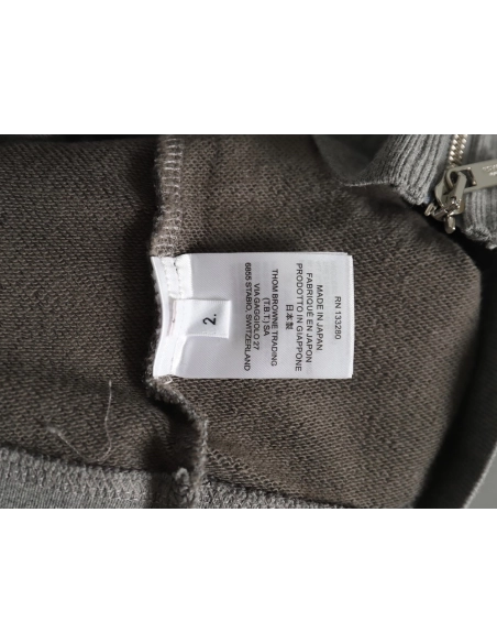 Thom Browne Jacket,Jacket,Clothing,Buy Cheap Discount Thom Browne fourbar yarndyed zipup jacket