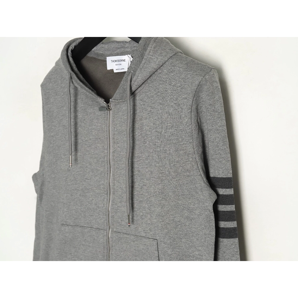 Thom Browne Jacket,Jacket,Clothing,Buy Cheap Discount Thom Browne fourbar yarndyed zipup jacket