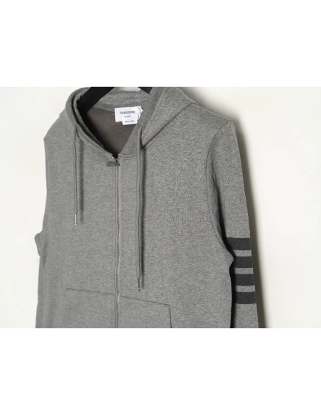 Thom Browne Jacket,Jacket,Clothing,Buy Cheap Discount Thom Browne fourbar yarndyed zipup jacket