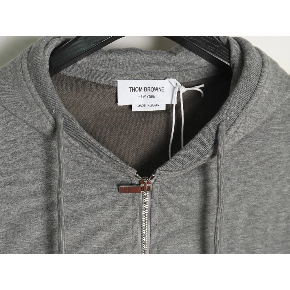 Thom Browne Jacket,Jacket,Clothing,Buy Cheap Discount Thom Browne fourbar yarndyed zipup jacket