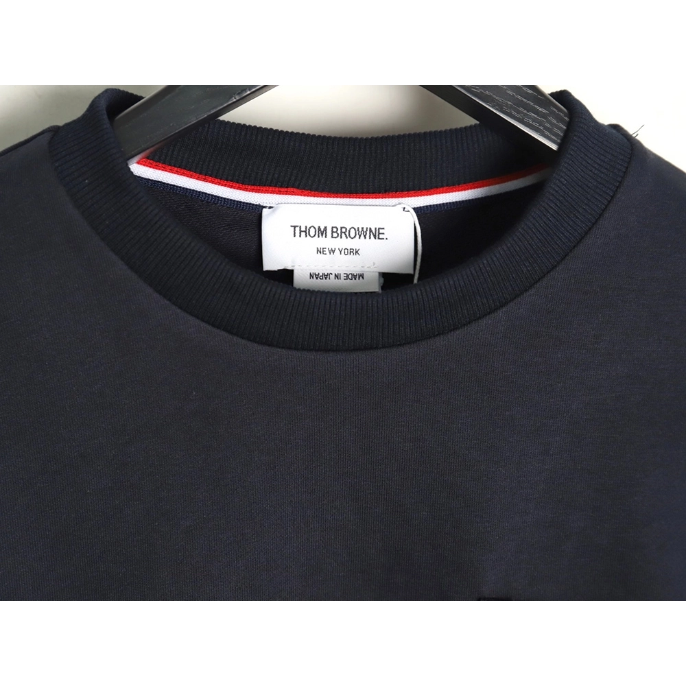 Thom Browne T Shirt,Tshirt,Clothing,Buy Cheap Discount Thom Browne Yarndyed chest pocket longsleeved Tshirt