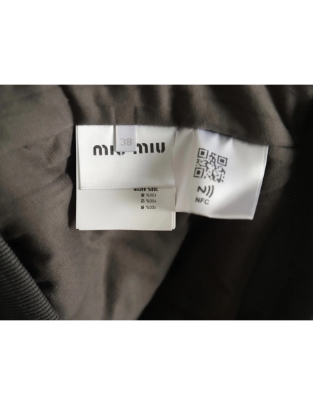 Miu Miu Jacket,Jacket,Clothing,Buy Cheap Discount Miu Miu Appliqu¨¦ Dyed Cotton Jacket