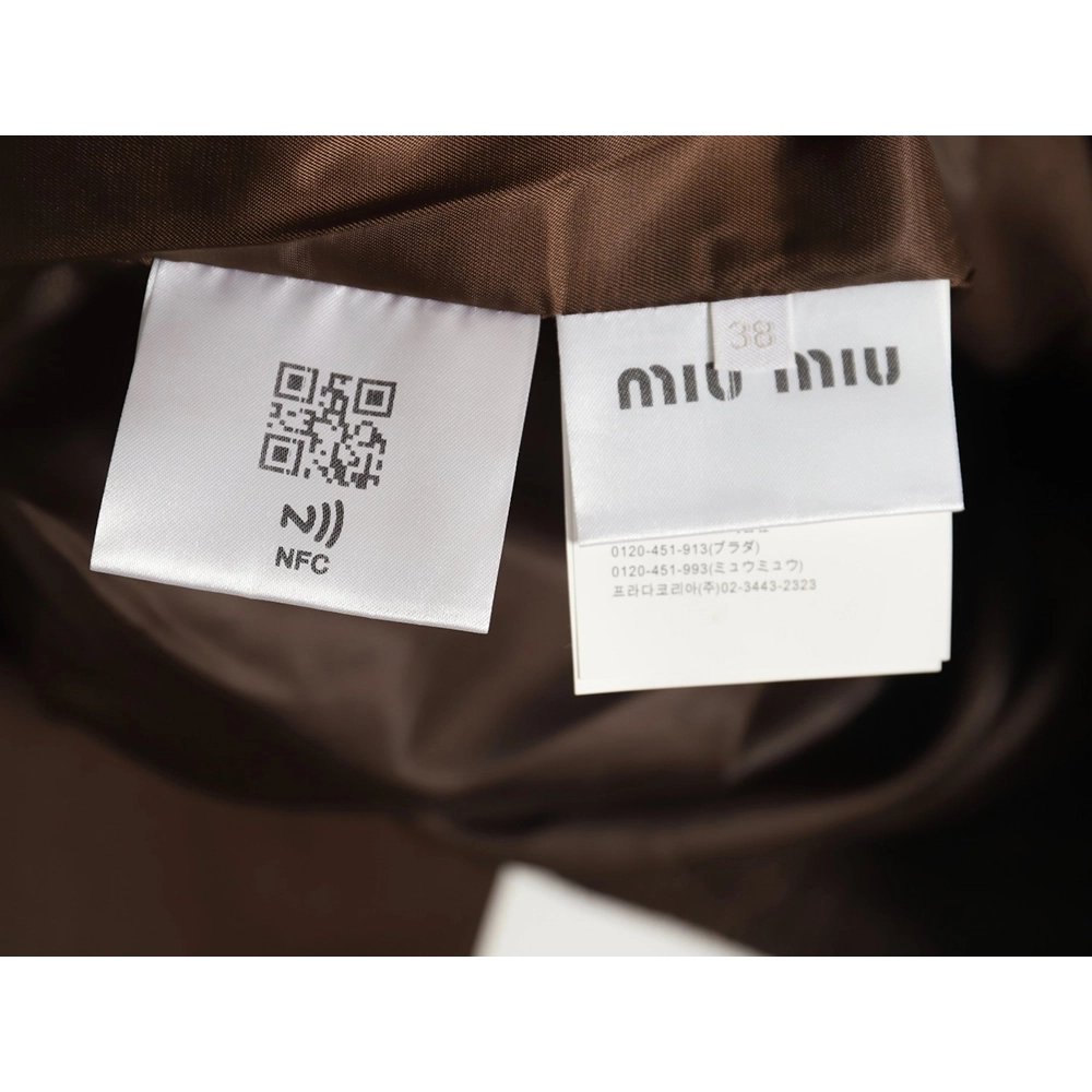 Miu Miu Jacket,Jacket,Clothing,Buy Cheap Discount Miu Miu Curved Pocket Maillard Coach Jacket