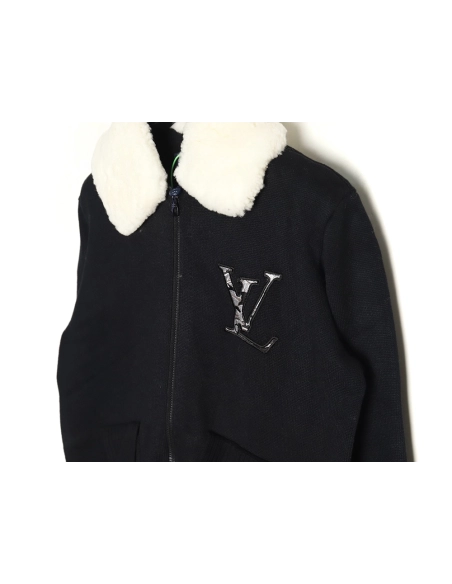Louis Vuitton lambskin collar jacket,Louis Vuitton Jacket,Jacket,APPAREL Clothing