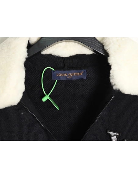 Louis Vuitton lambskin collar jacket,Louis Vuitton Jacket,Jacket,APPAREL Clothing